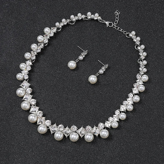 New pearl gemstone jewellery woman necklace set for women jewelry sets light luxury Women&