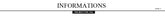 INFORMATIONS banner for bridal necklace and earrings set - product details section header