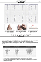 bridal necklace and earrings set size chart and ring measurement guide with shipping and delivery information