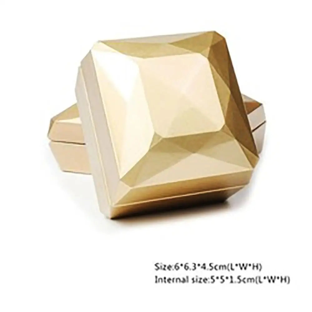 Luxury velvet LED velvet ring box with light jewelry ring box for proposal engagement wedding