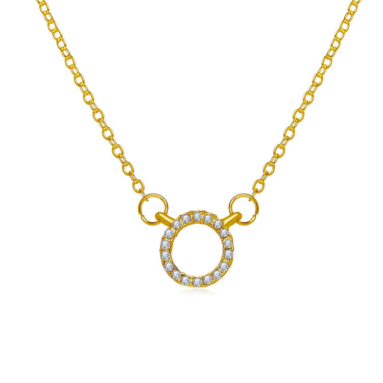 Gold Pearl Link Chain Necklace for Women elegant metal pendant necklace for wedding and anniversary party gift