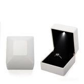 LED velvet ring box with light, luxury velvet ring box for engagement proposal wedding gift display