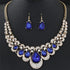 Luxury Wedding Bridal Jewelry for Brides Women Necklace Gold Silver Color Rhinestone Crystal Choker Necklaces  Jewelry - DaHui