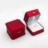 LED velvet ring box with light, luxury velvet jewelry ring box for proposal engagement wedding