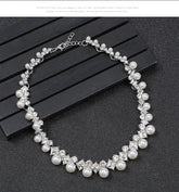 New pearl gemstone jewellery woman necklace set for women jewelry sets light luxury Women&