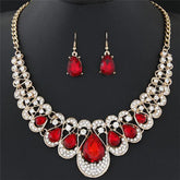 Luxury Wedding Bridal Jewelry for Brides Women Necklace Gold Silver Color Rhinestone Crystal Choker Necklaces  Jewelry - DaHui