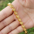 gold Islamic necklace 70cm featuring heart-shaped links, perfect for enhancing your style with a religious touch.