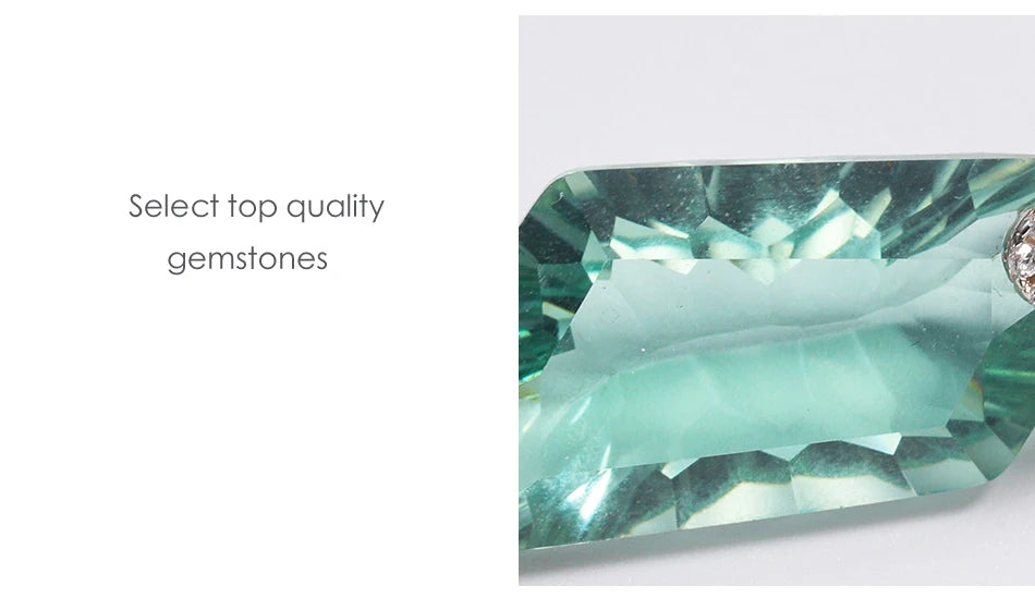 Alt Tag: Select top quality gemstones close-up for 925 sterling silver jewelry set for women with sparkling stone detail