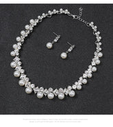New pearl gemstone jewellery woman necklace set for women jewelry sets light luxury Women&
